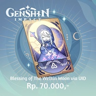 Blessing of The Welkin Moon Genshin Impact via UID