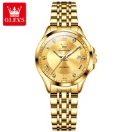 OLEVS 6702 Fashion Casual Calendar Mechanical Watch Steel Band Temperament Ladies Watch (Free Exquis