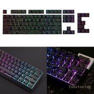 FUN Original Height Side Engraved Keycaps Premium PBT Contour4 0 Theme for 61 64 68 75 84 87 Mechani
