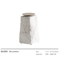 Modern Simplicity Rzone Restaurant Table Candlestick Stone Decorative Accessories Sample Room Luxury