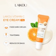 LAIKOU Vitamin C Brightening Eye Cream Lighten Dark Circles Smooth Fine Lines Remove Panda Eye 15g