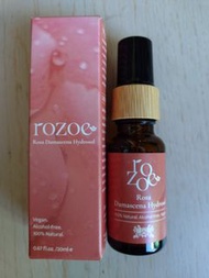 保加利亞品牌 ROZOE 大馬士革玫瑰純露 Rosa Damascena Hydrosol 20ml 化妝水 保濕 噴霧
