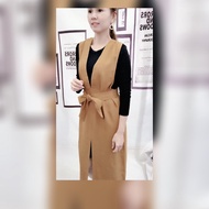 Dress 大码显瘦两件套背肩裙Rm59