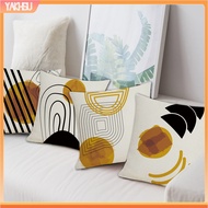 yakhsu|  Throw Pillowcase Minimalism Abstract Pattern Printed Pillowslip with Hidden Zipper Bedding Decoration Soft &amp; Comfy Sofa Cushion Cover Square Pillow Shams Household Supplie