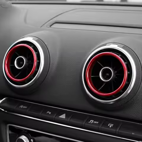 Car Air Center Console Outlet Trim Inner Ring Cover For Audi A3 8V S3 2014-2019 AUDI Q2 Sportback Se