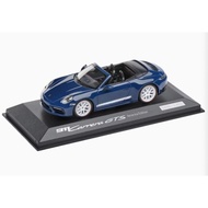 Porsche German Version 911 Carrera GTS Convertible 1/43 Model Car (Blue)