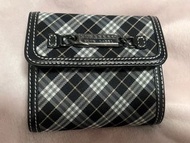 全新 Burberry Blue Label 格紋短夾 銀包