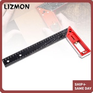 LIZMON Measuring Ruler, Angle 45/90 Gauge Multi-Angle Right Angle Ruler,  Universal Combination Alum