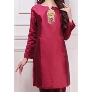 kebaya atasan tunik taffeta/kurung melayu taffeta iriana/ ATASAN KEBAYA MODERN NEW TUNIK TAFFETA / T