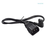 BTM Flexible Right Angle IEC C14 Male To C7 Female Power Cable 10A Current Rating Multiple Length Op