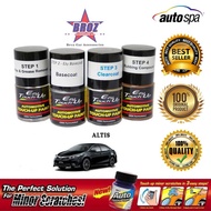 AUTOSPA Touch Up Paint Toyota Altis All Generation 4pcs/Set (Base Coat + Solvent + Clear Coat + Rubb