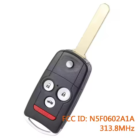 KEYECU N5F0602A1A 313.8MHz Remote Car Key Fob for Acura MDX RDX 2007 2008 2009 2010 2011 2012 ID46 C