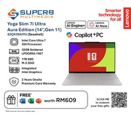 Lenovo Yoga Slim 7i Ultra Aura Edition 83QK004JMJ AI Powerful Laptop (Intel Core Ultra 7 355, Intel 