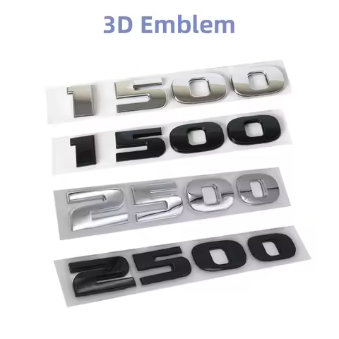 3D Car Sticker Body Fender Side Decal RAM 1500 2500 Emblem Badge For RAM 1500 2500 Nameplate Badge A