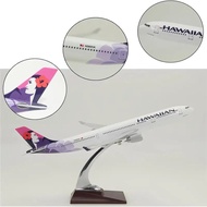 FZ1:80 A330 Hawaiian Airlines Aircraft Model Resin 40CM Hollow Window Simulation Airplane Static Pla