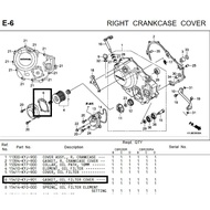 HONDA CBR250 CRF250 GASKET OIL FILTER 15412-KYJ-901 b