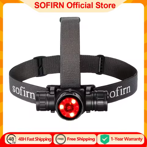 Sofirn HS21 2000lm EDC Headlamp 18650 USB C Rechargeable Flashlight SFT40 Powerful Headlight With In