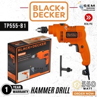 Black+Decker TP555-B1 Hammer Drill 10 MM Mesin Bor 10 MM Black+Decker TP555-B1