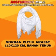 Sorban Putih Polos Habib Lutfi bin Yahya Rida Kashmir Arafat