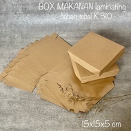 Box Kotak Packaging Makanan Nasi Berkat Dus Snack Laminasi Ukuran 15x15x5cm