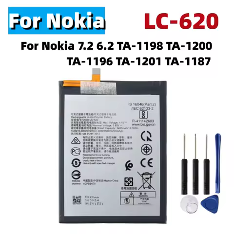 Hight Quality Battery LC-620 For Nokia 7.2 6.2 TA-1198 TA-1200 TA-1196 3500mAh Mobile Phone battery 