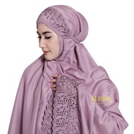 MUKENA KHODIJAH WARNA DUSTY PURPLE/LAVENDER DEWASA SITI KHADIJAH RENDA ORIGINAL  + TAS CANTIK DARI T
