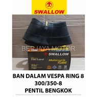 VESPA INNER TYRE Ring 8 300/ 350-8 SWALLOW BENDED VALVE