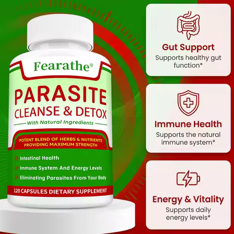 Parasite Cleanse & Detox Capsules - Promote Intestinal Cleansing and Detoxification, Relieve Constip