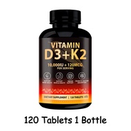 Softher Vitamin D3 K2 Tablet อาหารเสริมวิตามิน วิตามินดี3 10000 IU วิตามิน K2 MK 7 การดูดซึมแคลเซียม