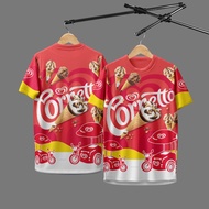 Begin Sportswear (Begin Sportswear) Sports Shirt Ice Cream Pattern Cornnetto 083