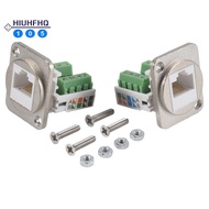 2PCS RJ45 Panel Mount  Terminal Adapter, RJ45/8P8C Female Panel Mount Connector, RJ45 Solderless Ter