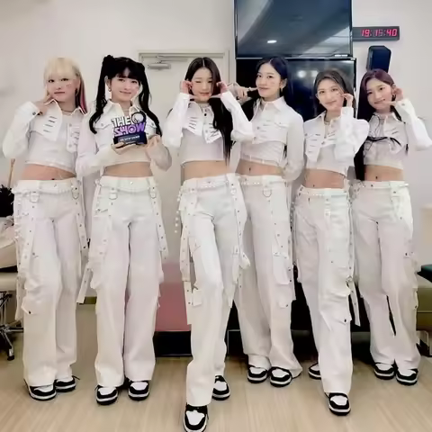 IVE Concert Outfits Women Kpop Idol Clothes Stage Costume Festival Clothing Gogo Dancer Rave Outfit 