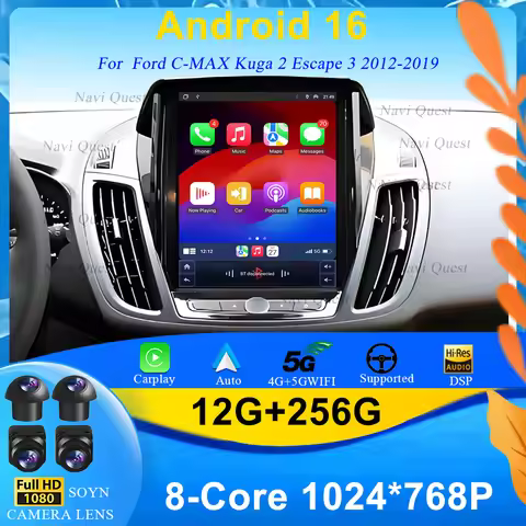 9.7inch car For Ford KUGA C-max Escape 2012 - 2019 Wireless Carplay Car Radio Multimedia GPS CarPlay