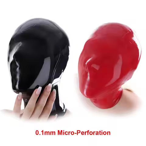 Latex Mask Micro Hole Eye and Nose 0.1mm Pinhole Rubber Mask Fetish