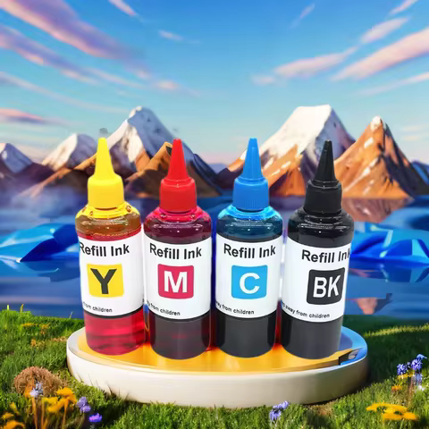 4PC 100ML Refill Dye Ink for HP 910 912 915 XL OfficeJet 8010 8015 8018 8023 8022 8020 8025 8028 803