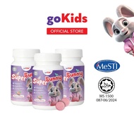 3 BOTOL COMBO goKids Super Bunny Vitamin Kanak Kanak