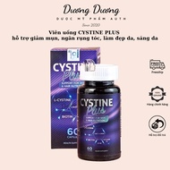 CYSTINE PLUS pills help reduce acne, prevent hair loss, beautify skin, and brighten skin, box of 60 
