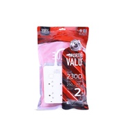 VOX 4-Socket Power Strip 2 Switches Model SPORTEC BAG F5STB-VS01-2402 White 5 Meters. No.1 Sales