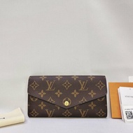 LV Sarah芭蕾粉信封掀蓋長夾