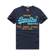 Superdry Superdry Superdry Adventure Spirit Men Summer Slim Round Neck Pattern Casual Half-Sleeved T-Shirt
