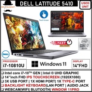 Dell Latitude 5410  Core i7/i5 (10th Gen) 14 Fhd IPS Touchscreen Upto 32GB Ram Window 11Pro