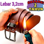 Men's Genuine Leather Belt/ Men's Leather Belt/ Genuine Leather Buckle Garut Leather Belt