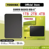 TOSHIBA External hard disk Canvio Ready 1TB/2TB/4TB USB3.2 HDD 2.5'' Portable hard disk [Original💯]