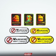 Car Fuel Tank Decal, Ron 95, Ron E5, Diesel Car Stickers |Decal Material, Waterproof, Does Not Fade