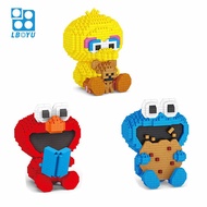 Lboyu DIY Sesame Street lego lego Toy, '' '^^ nano blocks mini building blocks toys Kindergarten toys