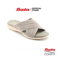 Bata บาจา Comfit รองเท้าเพื่อสุขภาพ รองเท้าแตะลำลองแบบสวม น้ำหนักเบา สำหรับผู้หญิง สีเทา รหัส 6618807 สีดำ รหัส 6616807