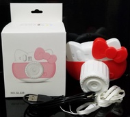 Mini Fan USB 充電 叉電 相機造型 GL228 紅色 迷你風扇連叉電線及掛頸帶 $9/套 (全新, 紙盒闊9cm)
