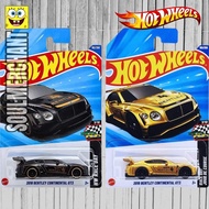 HIJAU HOTWHEELS 2018 BENTLEY CONTINENTAL GT3 2023 GREEN SILVER HOT WHEELS ORIGINAL