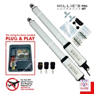 MILLIE‘S ( 2CH 433MHZ A3 ) FOLDING & SWING AUTOGATE SYSTEM ( Full set with battery/without battery