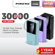 [NEW] Pineng PN-799PD 22.5W Fast Charge Portable Powerbank w/ Built-in Cables (30000mAh) PN799